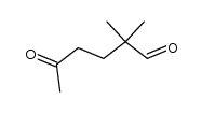 2,2-dimethyl-5-oxohexanal结构式