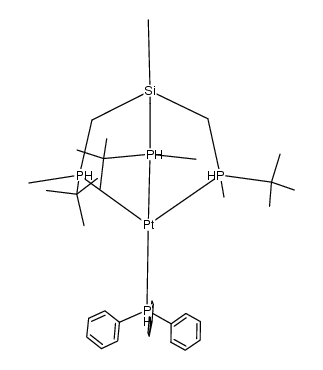 [Pt(PPh3)(MT-Siliphos)]结构式