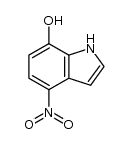 7-hydroxy-4-nitroindole结构式