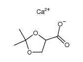 2,2-dimethyl-1,3-dioxolane-4-carboxylic acid calcium salt结构式