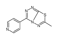 6-methyl-3-pyridin-4-yl-[1,2,4]triazolo[3,4-b][1,3,4]thiadiazole结构式