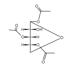 1,3,4-tri-O-acetyl-β-D-xylopyranose结构式