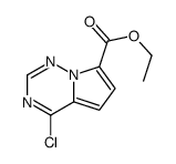 ethyl 4-chloropyrrolo[2,1-f][1,2,4]triazine-7-carboxylate结构式