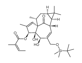 ingenol-20-(tert-butyldimethylsilyl)-ether-3-angelate结构式