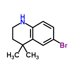 6-溴-1,2,3,4-四氢-4,4-二甲基喹啉盐酸盐结构式