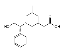 3-[(2-hydroxy-1-(R)-phenylethylamino)methyl]-5-methylhexanoic acid结构式