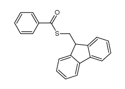 thiobenzoic acid S-(9H-fluoren-9-ylmethyl) ester结构式