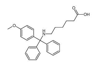 6-[[(4-methoxyphenyl)-diphenylmethyl]amino]hexanoic acid结构式