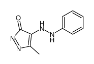 5-hydroxy-3-methyl-4-(phenylazo)pyrazole结构式