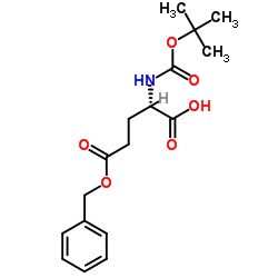 N-叔丁氧羰基-L-谷氨酸 5-苄酯结构式