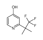2-(1,1,1-trifluoro-2-methylpropan-2-yl)-1H-pyridin-4-one结构式