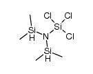 1,1,3,3-tetramethyl-(2-trichlorosilyl)disilazane结构式