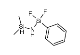 1,1-dimethyl-3-phenyl-3,3-difluorodisilazane结构式