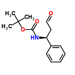 (S)-3-氧代-1-苯基丙基氨基甲酸叔丁酯结构式