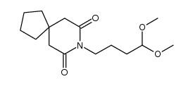8-(4,4-dimethoxybutyl)-8-azaspiro[4.5]decane-7,9-dione结构式