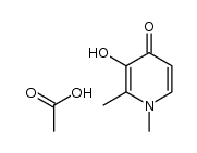 3-hydroxy-1,2-dimethylpyridin-4(1H)-one acetate结构式
