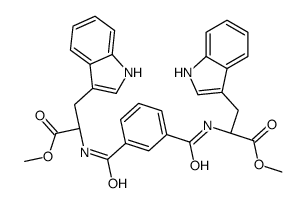 methyl (2S)-3-(1H-indol-3-yl)-2-[[3-[[(2S)-3-(1H-indol-3-yl)-1-methoxy-1-oxopropan-2-yl]carbamoyl]benzoyl]amino]propanoate结构式