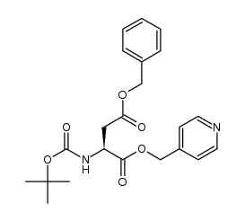 α-picolyl N-Boc-L-aspartate(OBn)结构式