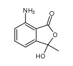 7-amino-3-hydroxy-3-methylphthalide结构式