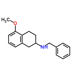 5-甲氧基-1,2,3,4-四氢-N-(苯甲基)-2-萘胺结构式