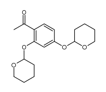 2',4'-bis(tetrahydropyran-2-yloxy)acetophenone结构式