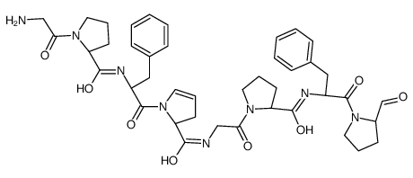 Cyclo(glycyl-L-prolyl-L-phenylalanyl-L-prolylglycyl-L-prolyl-L-phenyla lanyl-L-prolyl)结构式