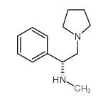 (R)-(-)-N-甲基-1-苯基-2-(1-吡啶烷)乙胺结构式