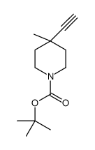 4-乙炔-4-甲基哌啶-1-羧酸叔丁酯结构式