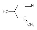 3-hydroxy-4-methoxy-butanenitrile结构式