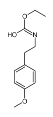[2-(4-甲氧基苯基)乙基]氨基甲酸乙酯结构式