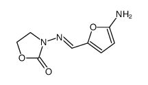 3-[(5-aminofuran-2-yl)methylideneamino]-1,3-oxazolidin-2-one结构式