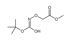 Acetic acid, [[[(1,1-dimethylethoxy)carbonyl]amino]oxy]-, methyl ester (9CI)结构式
