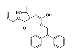 N-芴甲氧羰基-L-苏氨酸烯丙基酯结构式