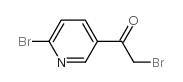 2-溴-1-(6-溴-3-吡啶)乙酮结构式