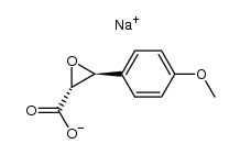(-)-(2R,3S)-sodium 3-(4-methoxyphenyl)glycidate结构式