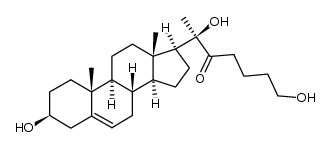 (20R)-3β,20,26-trihydroxy-27-norcholest-5-en-22-one结构式