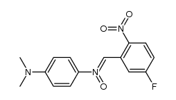 (Z)-4-(dimethylamino)-N-(5-fluoro-2-nitrobenzylidene)aniline oxide结构式