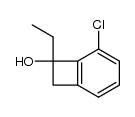5-chloro-7-ethylbicyclo[4.2.0]octa-1,3,5-trien-7-ol结构式