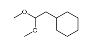 2-cyclohexyl-1,1-dimethoxyethane结构式