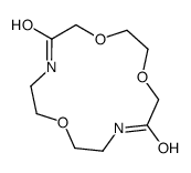 1,4,10-trioxa-7,13-diazacyclopentadecane-6,14-dione结构式