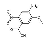 2-nitro-4-amino-5-methoxybenzoic acid结构式