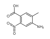 Benzoic acid, 4-amino-5-methyl-2-nitro- (9CI)结构式
