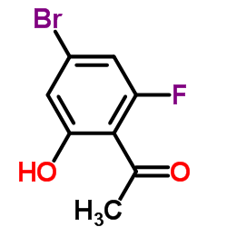 4-溴-2-氟-6-羟基苯乙酮结构式