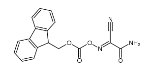 Fmoc-Oxy-2-amino-2-oxoacetimidoyl cyanide结构式