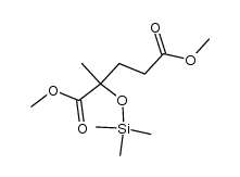 2-methyl-2-(trimethylsilyl-oxy)-glutaric acid dimethyl ester结构式