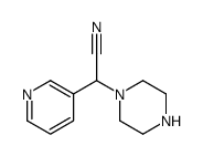 2-piperazin-1-yl-2-pyridin-3-ylacetonitrile结构式