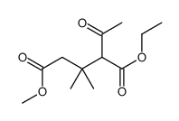 1-O-ethyl 5-O-methyl 2-acetyl-3,3-dimethylpentanedioate结构式