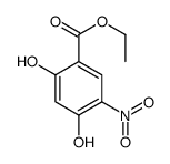ethyl 2,4-dihydroxy-5-nitrobenzoate结构式