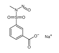 sodium 3-(N-methyl-N-nitrososulfamoyl)benzoate结构式