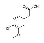 2-(4-氯-3-甲氧基苯基)乙酸结构式